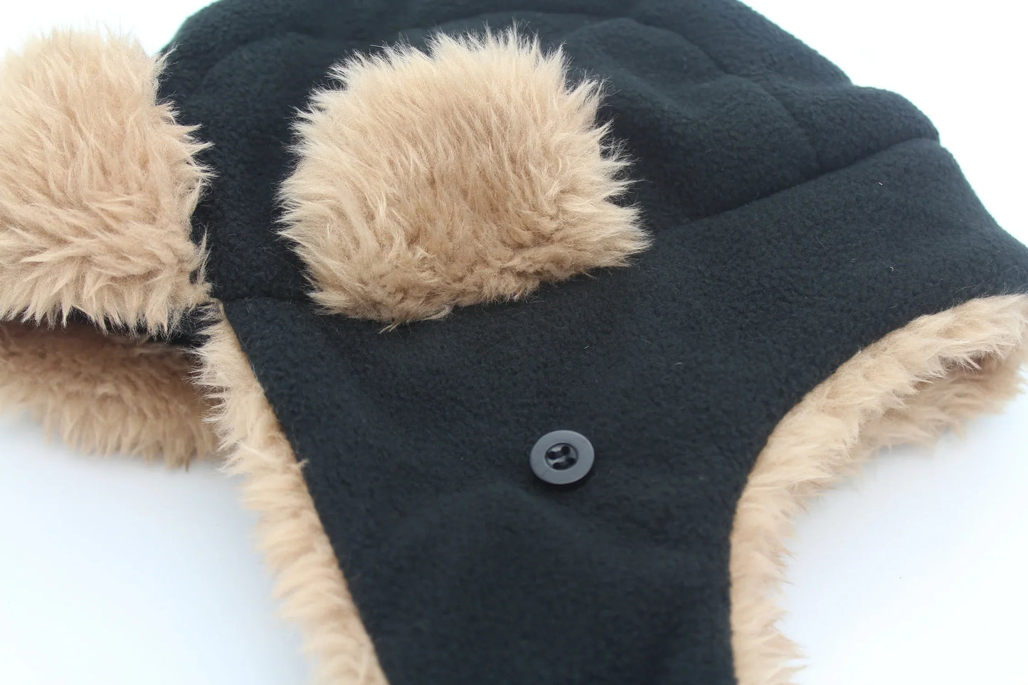 Toddler Boys Kids Fleece Trapper Sherpa Lined Windproof Winter Russian Hat with Large Flaps Warm Ski Hat