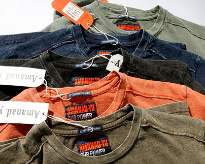 Summer New Short-Sleeved T-shirt Men 's Fashionable Mid-Length round Neck Pure Cotton Tops