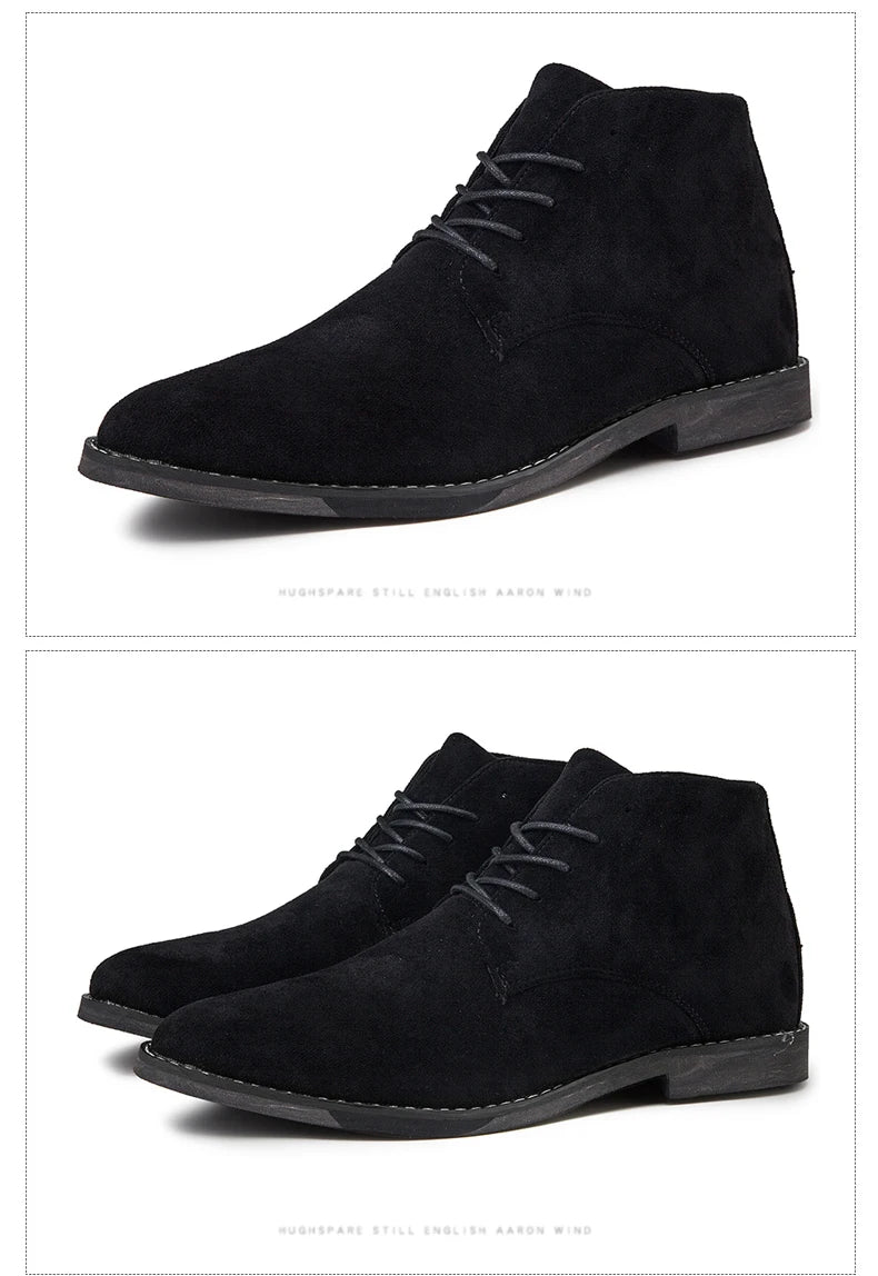 Fashion Casual Boots Men Autumn Winter Comfortable Durable Outsole Men Shoes High Quality Cow Suede Men Boots