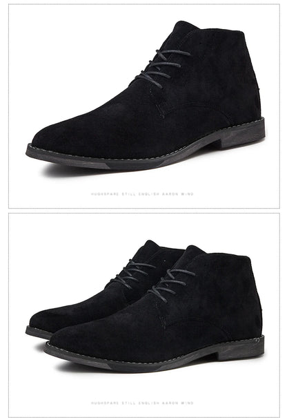 Fashion Casual Boots Men Autumn Winter Comfortable Durable Outsole Men Shoes High Quality Cow Suede Men Boots