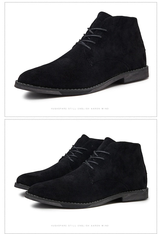 Fashion Casual Boots Men Autumn Winter Comfortable Durable Outsole Men Shoes High Quality Cow Suede Men Boots