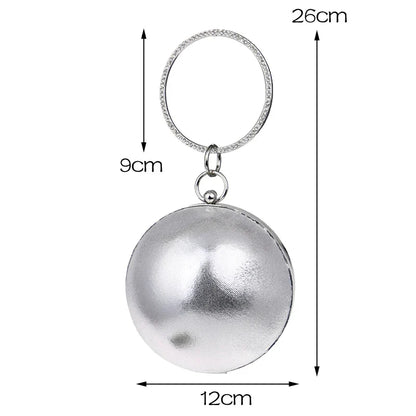 Women Evening Bags Rhinestones Small Day Clutch Shoulder Chain Ball Design Party Wedding Handbags For Female Purse