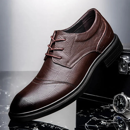 Brand Genuine Leather Luxury Oxford Mens Shoes Casual British Warm Winter Shoes for Business Formal Dress Plush Snow Big Size 48