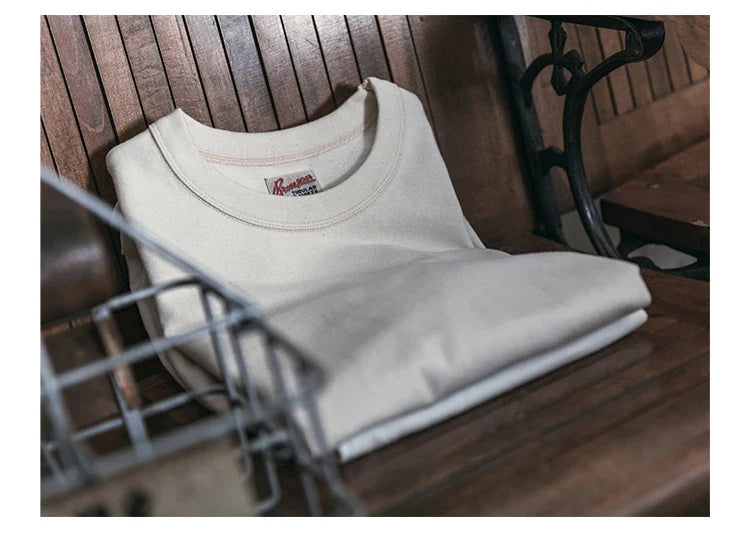 T-Shirts Heavyweight Short Sleeve Crew Neck Summer Men's Basic Tee