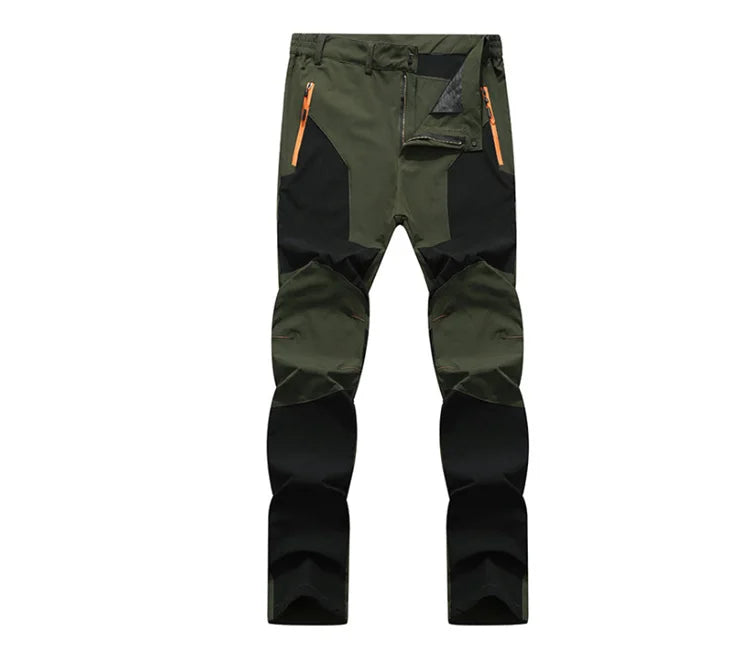 Men's Hiking Pants Summer ultra-thin, Breathable and cool Quick Dry Lightweight Cargo Work Golf Travel Pants with Zipper Pocket