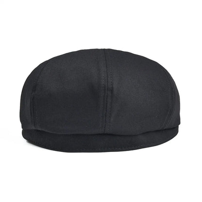 Newsboy Cap Men's Twill Cotton Eight Panel Hat Women's Baker Boy Caps Retro Big Large Hats Male Boina Black Beret 003