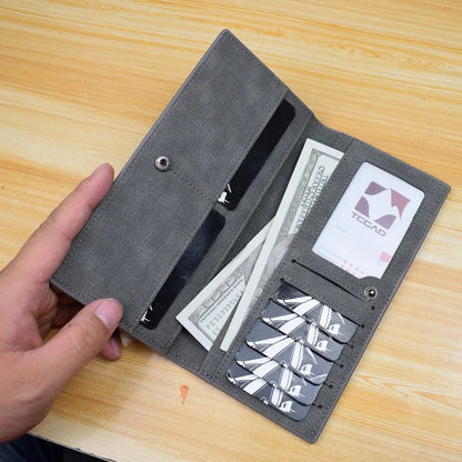 Men's Wallet Slim For Vintage Leather Wallets Thin Male Porte Feuille Billetera Hombre 2021 Mens Wallet Money Carteira Masculina