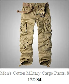 Men's Military Jeans Pants Workwear Multi-Pockets Cargo Jeans Straight Motorcycle Denim Pants Casual Biker Long Trousers