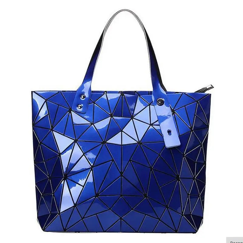 Women Bag Hot Sale 2026 Female Tote Shoulder Bag New Luxury Handbags Woman Bags Designer Geometry Hologram Top-Handle Bag