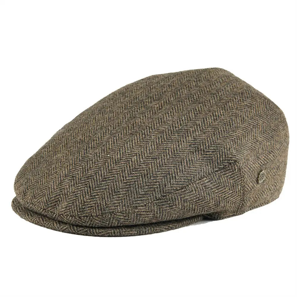 Wool Tweed Herringbone Irish Cap Men Women Beret Cabbie Driver Hat Newsboy Caps Golf Ivy Flat Hats Green Navy Black