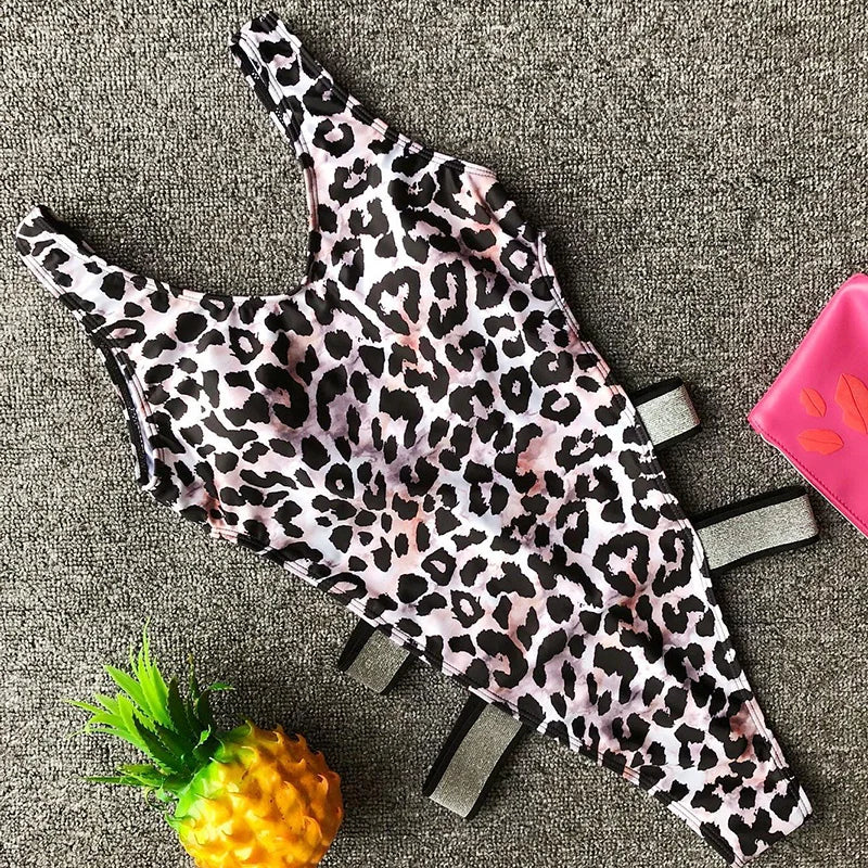 Sexy Leopard Red Black Swimwear Women One Piece Swimsuit 2026 Bodysuit Monokini Swimming for Bathing Suit maillot de bain femme