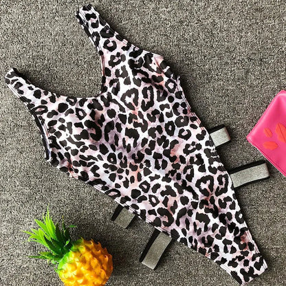 Sexy Leopard Red Black Swimwear Women One Piece Swimsuit 2026 Bodysuit Monokini Swimming for Bathing Suit maillot de bain femme