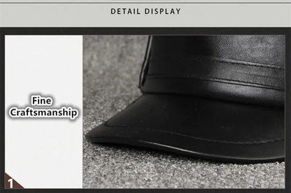 Genuine Leather caps Winter Warm Bomber Hats Sheepskin fuzz Earmuffs hat Men's Cap 모자 골프용품 땡처리 кепка casquette gorras hombre