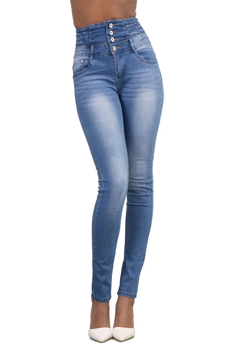 Women Black Jeans Push Up Pencil Denim Pants Ladies Vintage High Waist  Casual Stretch Skinny Mom Jean Slim Femme