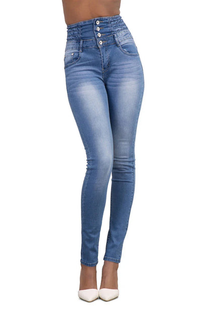 Women Black Jeans Push Up Pencil Denim Pants Ladies Vintage High Waist  Casual Stretch Skinny Mom Jean Slim Femme