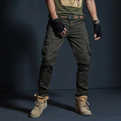 Men's Military Style Cargo Pants Men Waterproof Breathable Male Trousers Joggers Army Pockets Casual Pants Plus Size