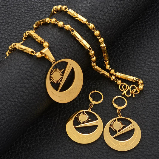 Necklaces Earrings for Women Girls With Flower Jewelry sets , Party Birthday Goods #107221
