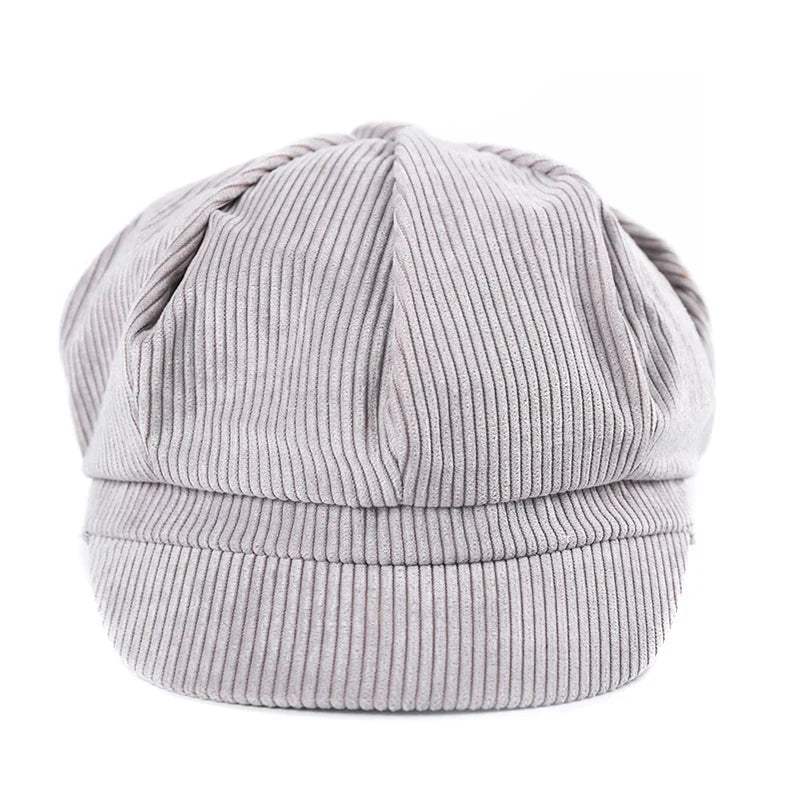 Newsboy Cap Beret Women Vintage Painter Winter Hats For Women Octagonal Caps Female Bone Male New
