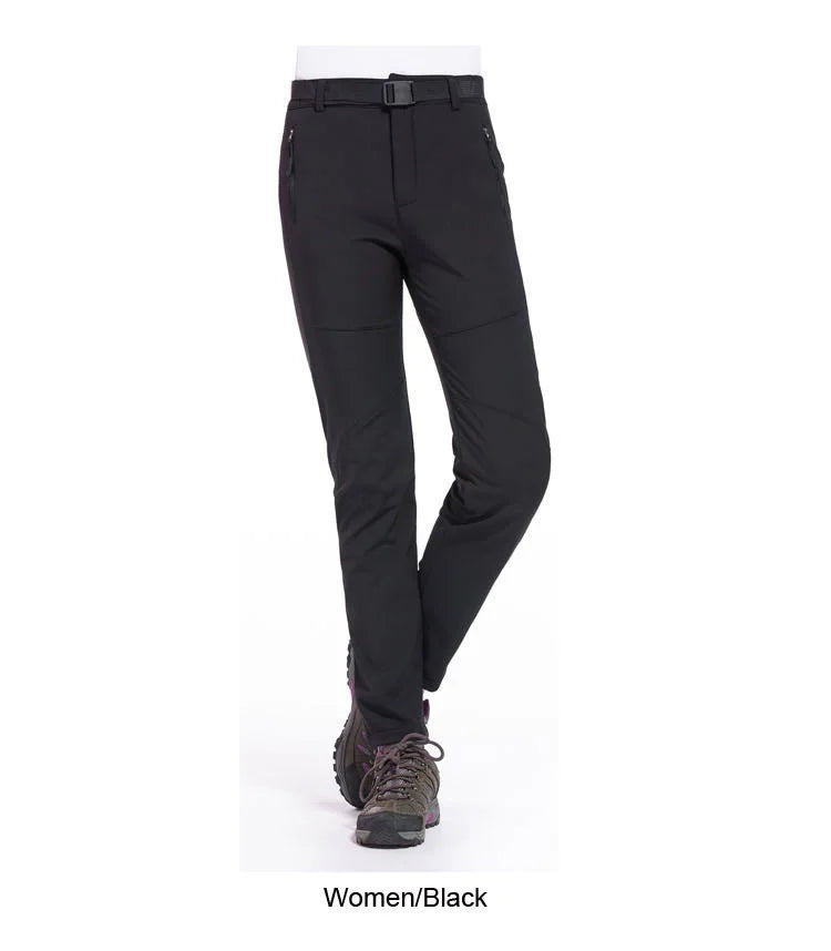 Women Hiking Pants Camping Skiing Trousers Outdoor Trekking Travel Soft Shell Windproof Keep Warm Waterproof Clothing