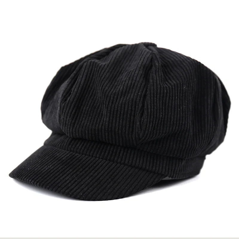 Newsboy Cap Beret Women Vintage Painter Winter Hats For Women Octagonal Caps Female Bone Male New