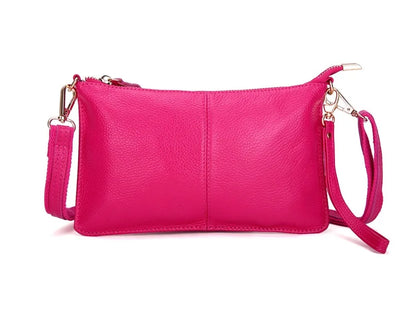 Candy Color Women Crossbody Bags Genuine Leather Shoulder Bags For Ladies Designer Summer Daily Messenger Small Leisure Bag