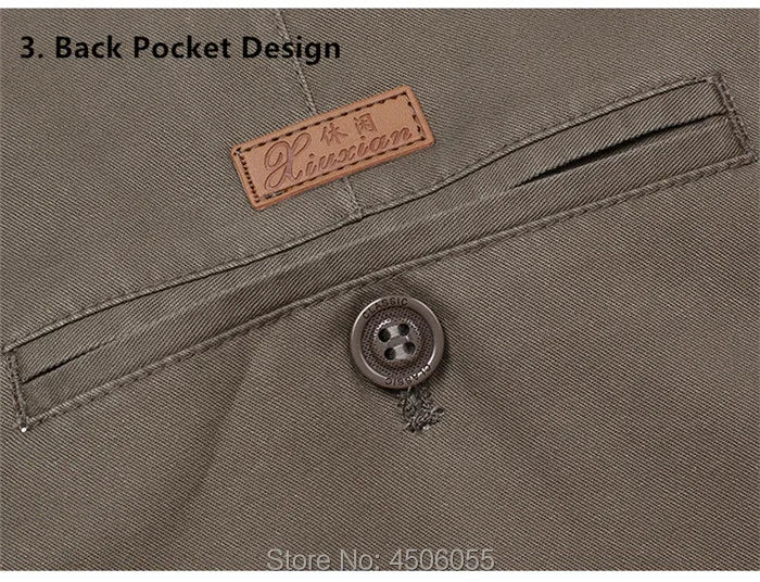Men Pants Thin Summer Cotton Straight Trousers Plus Size 40 42 44 46 Business Hombre Beige Grey Dark Blue Office Formal Pantolon
