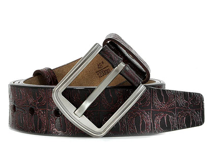 New product brand luxury design pin buckle genuine leather cowhide belt jeans belts for men business cowboy belts Hot Sale