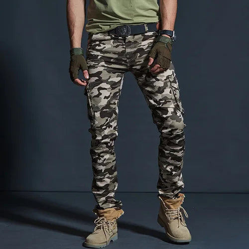 Men's Military Style Cargo Pants Men Waterproof Breathable Male Trousers Joggers Army Pockets Casual Pants Plus Size