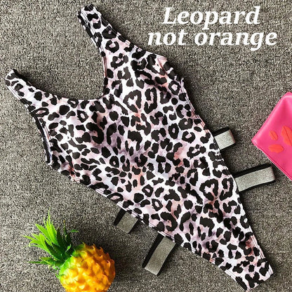 Sexy Leopard Red Black Swimwear Women One Piece Swimsuit 2026 Bodysuit Monokini Swimming for Bathing Suit maillot de bain femme