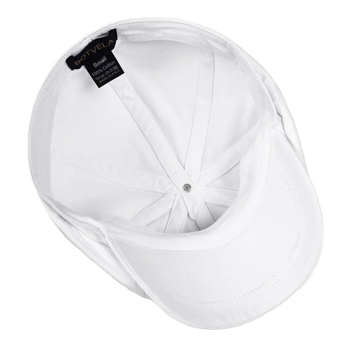 White Twill Cotton Newsboy Cap for Men Women Classic Cabbies Driver Apple Caps Gatsby Flat Hat Baker Boy Headpiece 003