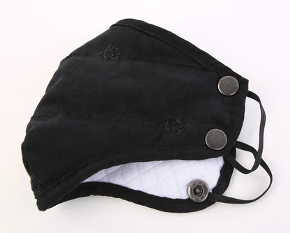 Men's Warm Chunky Trapper Hat Removable Windproof Winter Russian Hats with Mask Ushanka Hat