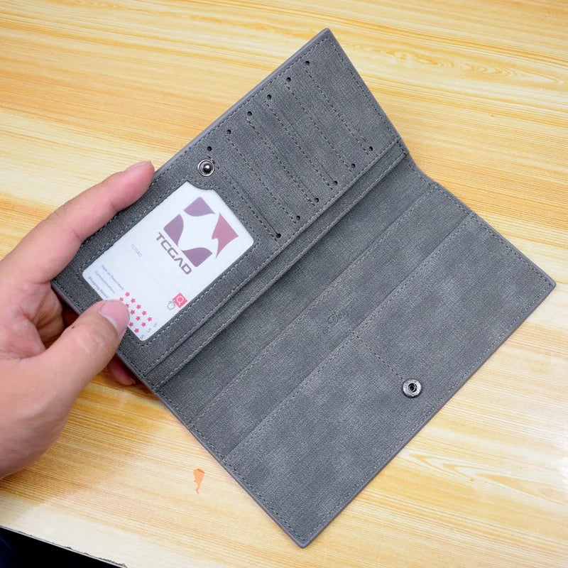 Men's Wallet Slim For Vintage Leather Wallets Thin Male Porte Feuille Billetera Hombre 2021 Mens Wallet Money Carteira Masculina