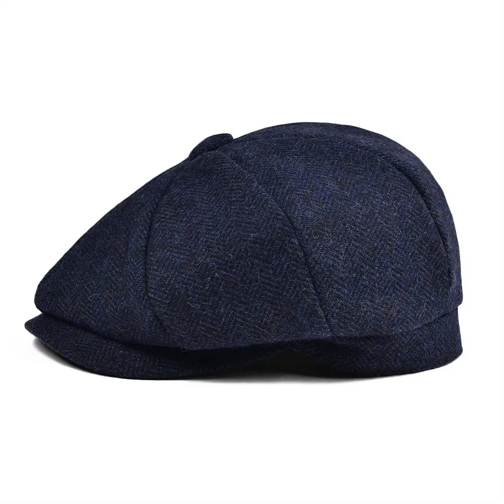 Kids Newsboy Caps Small Size Boy Woolen Tweed Flat Cap Herringbone Girl Infant Toddler Youth Beret Hat for Child