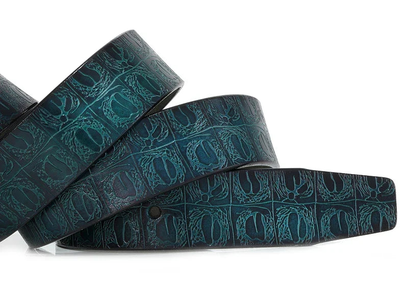 New product brand luxury design pin buckle genuine leather cowhide belt jeans belts for men business cowboy belts Hot Sale