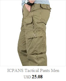 Men's Military Jeans Pants Workwear Multi-Pockets Cargo Jeans Straight Motorcycle Denim Pants Casual Biker Long Trousers