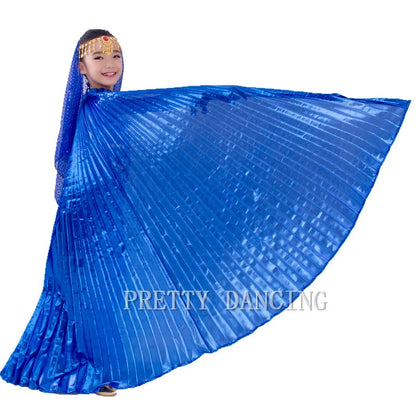 Wings Costumes Kids Belly Dance Dress for Girls Gift Bellydancing Clothes Bollywood Dancewear Children Cosplay Wings with Sticks