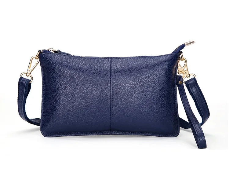 Candy Color Women Crossbody Bags Genuine Leather Shoulder Bags For Ladies Designer Summer Daily Messenger Small Leisure Bag