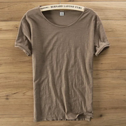 Soft Cotton Short Sleeve O-Neck Summer Men T-shirt Casual Brand Clothing Breathable T shirt Men Italy Style Mens Tshirt Camiseta