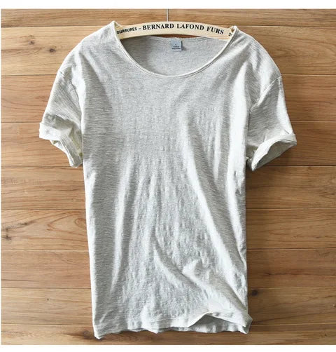 Soft Cotton Short Sleeve O-Neck Summer Men T-shirt Casual Brand Clothing Breathable T shirt Men Italy Style Mens Tshirt Camiseta
