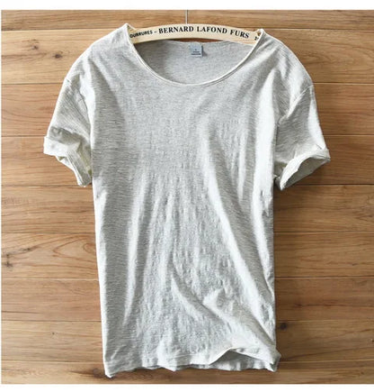 Soft Cotton Short Sleeve O-Neck Summer Men T-shirt Casual Brand Clothing Breathable T shirt Men Italy Style Mens Tshirt Camiseta