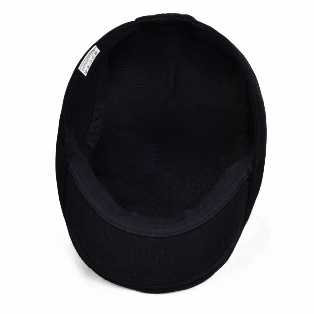 Cotton Men Women Flat Cap Driver Retro Vintage Soft Boina Casual Baker Newsboy Caps Cabbie Hat for Male