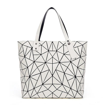 Women Bag Hot Sale 2026 Female Tote Shoulder Bag New Luxury Handbags Woman Bags Designer Geometry Hologram Top-Handle Bag