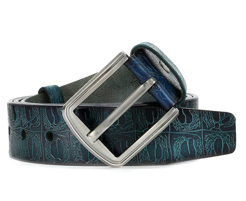 New product brand luxury design pin buckle genuine leather cowhide belt jeans belts for men business cowboy belts Hot Sale