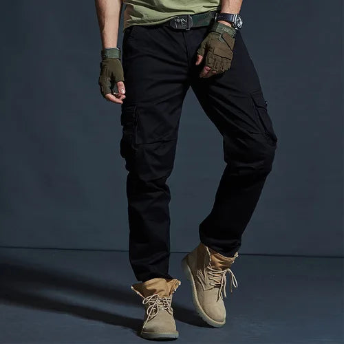 Men's Military Style Cargo Pants Men Waterproof Breathable Male Trousers Joggers Army Pockets Casual Pants Plus Size