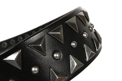 Genuine Leather Heavy Metal Rivet Punk Belts For Men Rock Stud Cowboy Belt Men Ceinture Homme Waist Belt Cinturon Mujer