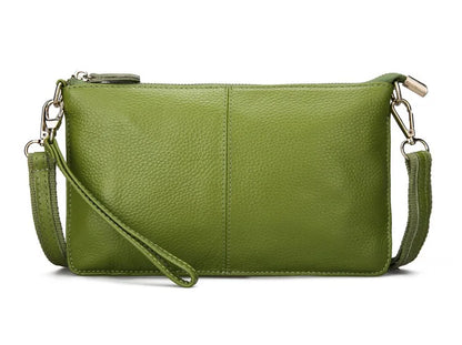 Candy Color Women Crossbody Bags Genuine Leather Shoulder Bags For Ladies Designer Summer Daily Messenger Small Leisure Bag