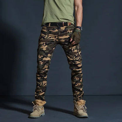 Men's Military Style Cargo Pants Men Waterproof Breathable Male Trousers Joggers Army Pockets Casual Pants Plus Size