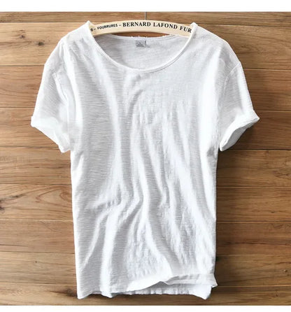 Soft Cotton Short Sleeve O-Neck Summer Men T-shirt Casual Brand Clothing Breathable T shirt Men Italy Style Mens Tshirt Camiseta