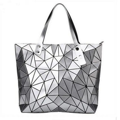 Women Bag Hot Sale 2026 Female Tote Shoulder Bag New Luxury Handbags Woman Bags Designer Geometry Hologram Top-Handle Bag