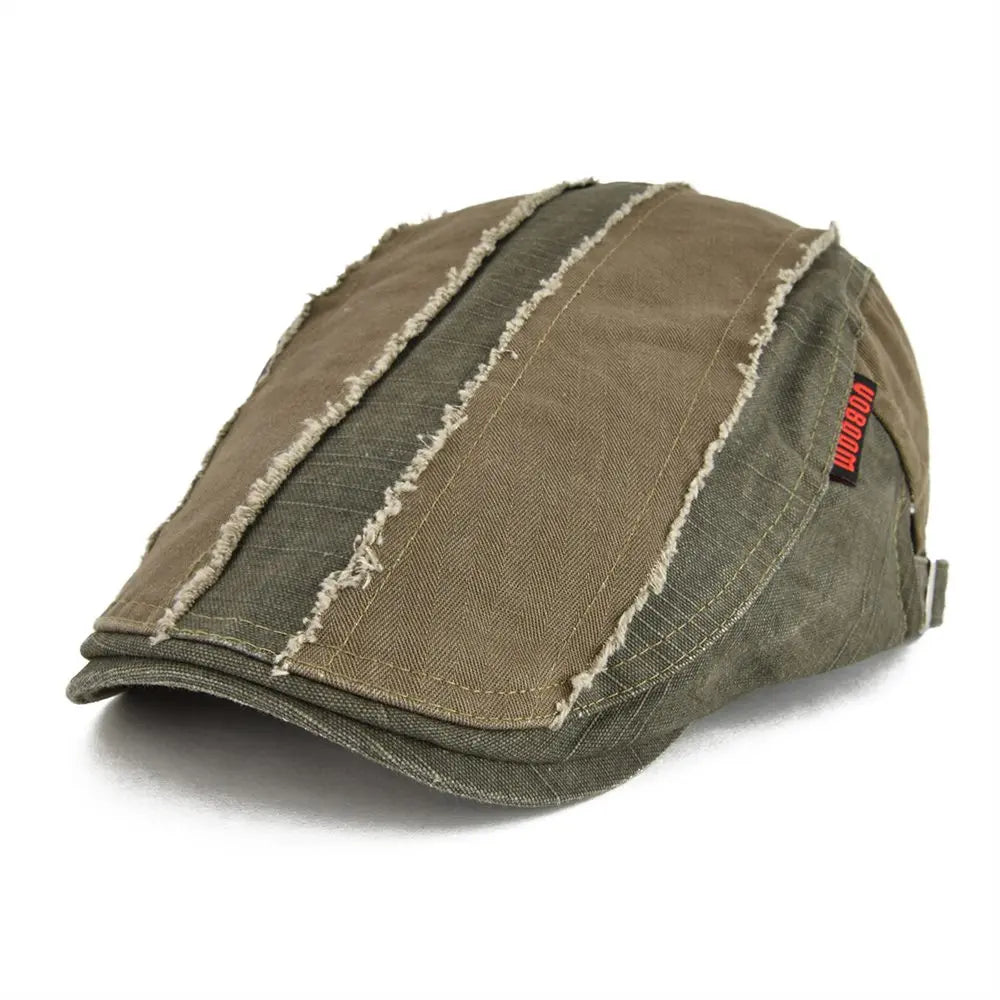Cotton Flat Ivy Cap Men Retro Newsboy Caps Distressed Male Golf Boina Baker Boy Hat Adjustable Spring Summer Autumn Beret